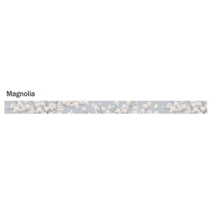 Magnolia - ICONIC Flower pattern paper deco masking tape Magnolia - ICONIC Flower pattern paper deco masking tape