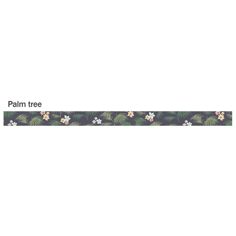 Palm tree - ICONIC Flower pattern paper deco masking tape Palm tree - ICONIC Flower pattern paper deco masking tape