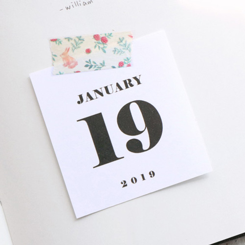 Example of use - ICONIC Flower pattern paper deco masking tape Example of use - ICONIC Flower pattern paper deco masking tape