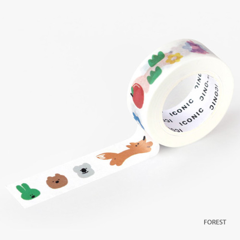 Forest - ICONIC Enjoy pattern paper deco masking tape Forest - ICONIC Enjoy pattern paper deco masking tape