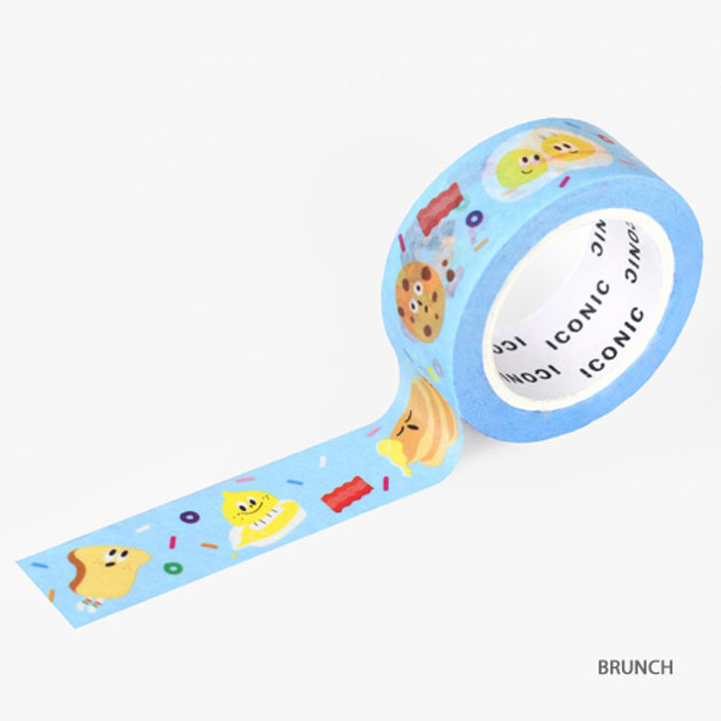 Brunch - ICONIC Enjoy pattern paper deco masking tape Brunch - ICONIC Enjoy pattern paper deco masking tape