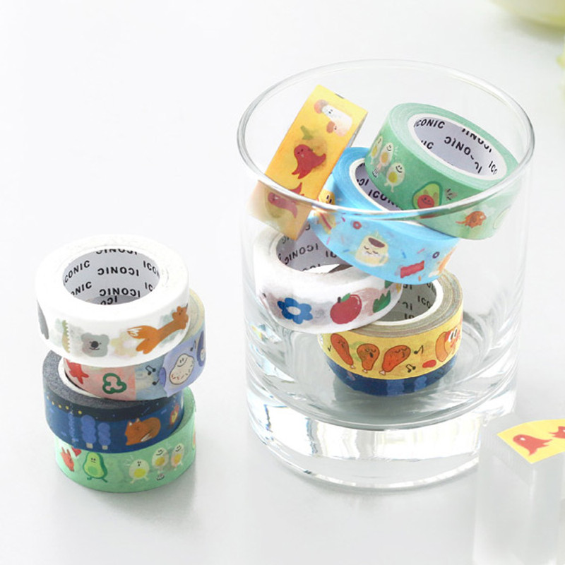 ICONIC Enjoy pattern paper deco masking tape ICONIC Enjoy pattern paper deco masking tape