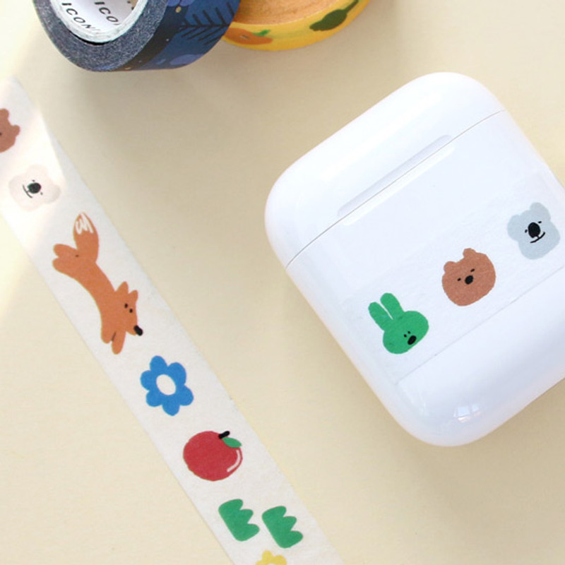 Example of use - ICONIC Enjoy pattern paper deco masking tape Example of use - ICONIC Enjoy pattern paper deco masking tape