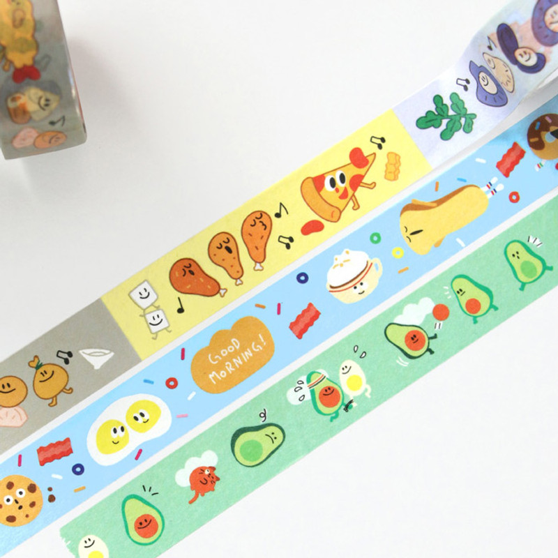 Example of use - ICONIC Enjoy pattern paper deco masking tape Example of use - ICONIC Enjoy pattern paper deco masking tape
