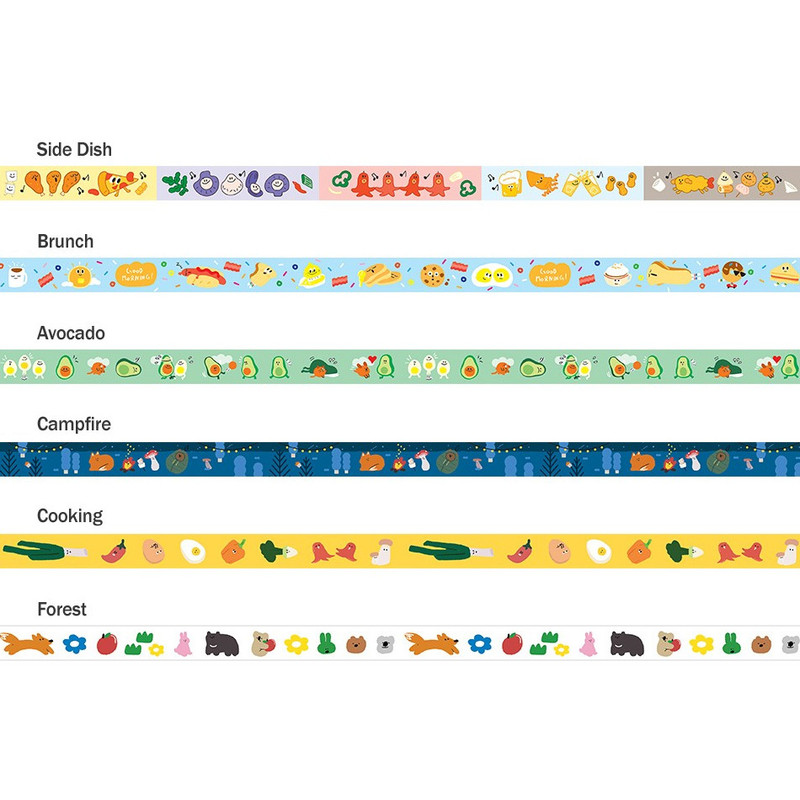 Option - ICONIC Enjoy pattern paper deco masking tape Option - ICONIC Enjoy pattern paper deco masking tape