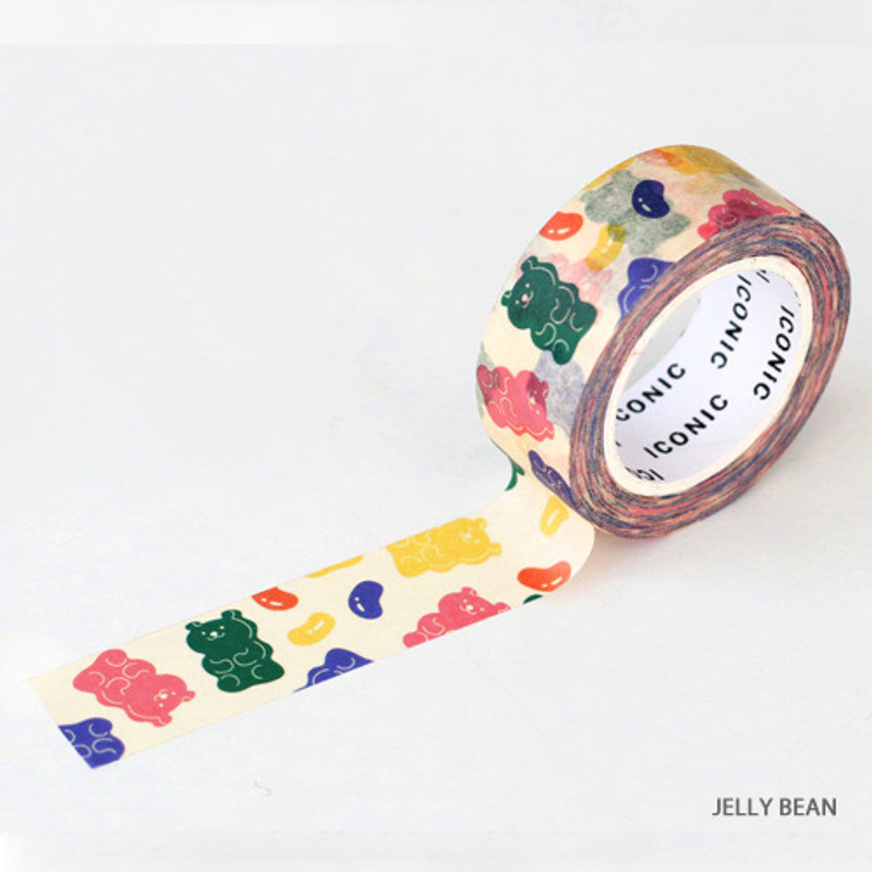 Jelly bean - ICONIC Vintage pattern paper deco masking tape Jelly bean - ICONIC Vintage pattern paper deco masking tape