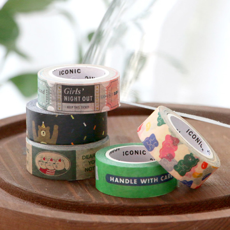 ICONIC Vintage pattern paper deco masking tape ICONIC Vintage pattern paper deco masking tape