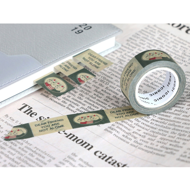 Example of use - ICONIC Vintage pattern paper deco masking tape Example of use - ICONIC Vintage pattern paper deco masking tape