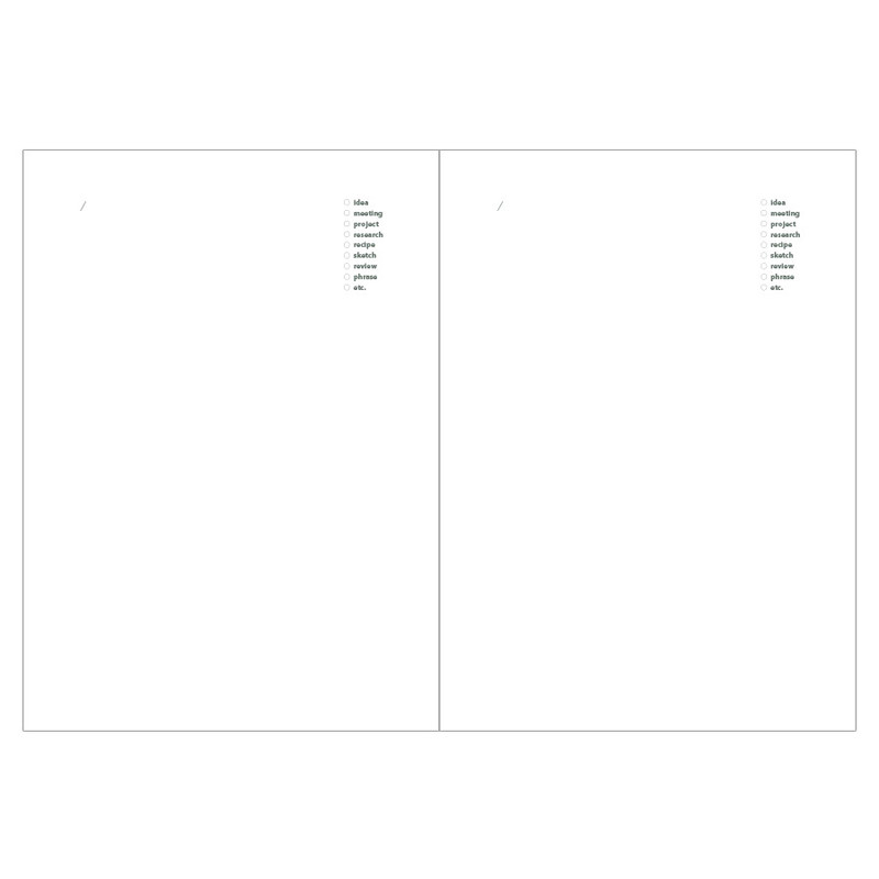 Idea pages - Livework Life and pieces large idea blank notebook Idea pages - Livework Life and pieces large idea blank notebook