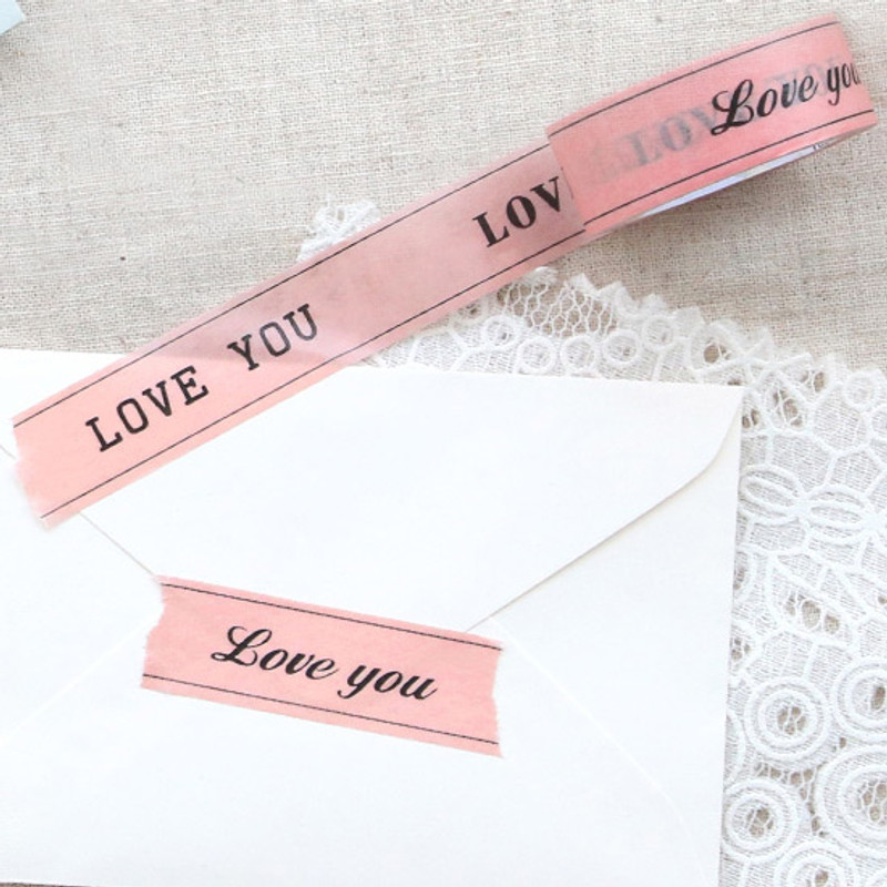 Example of use - ICONIC Message pattern paper deco masking tape Example of use - ICONIC Message pattern paper deco masking tape