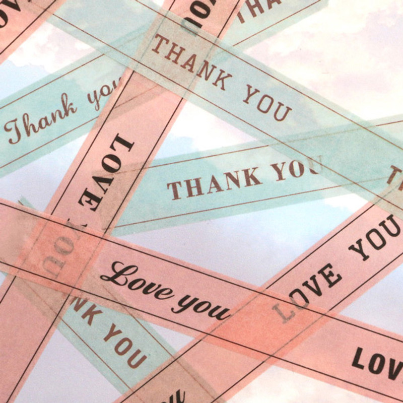 Example of use - ICONIC Message pattern paper deco masking tape Example of use - ICONIC Message pattern paper deco masking tape