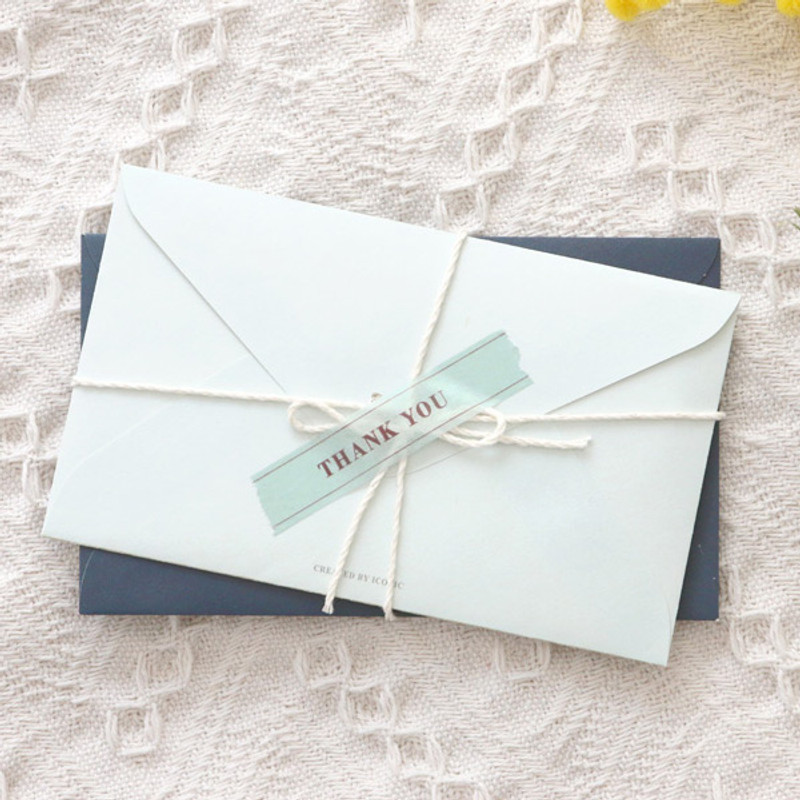 Example of use - ICONIC Message pattern paper deco masking tape Example of use - ICONIC Message pattern paper deco masking tape