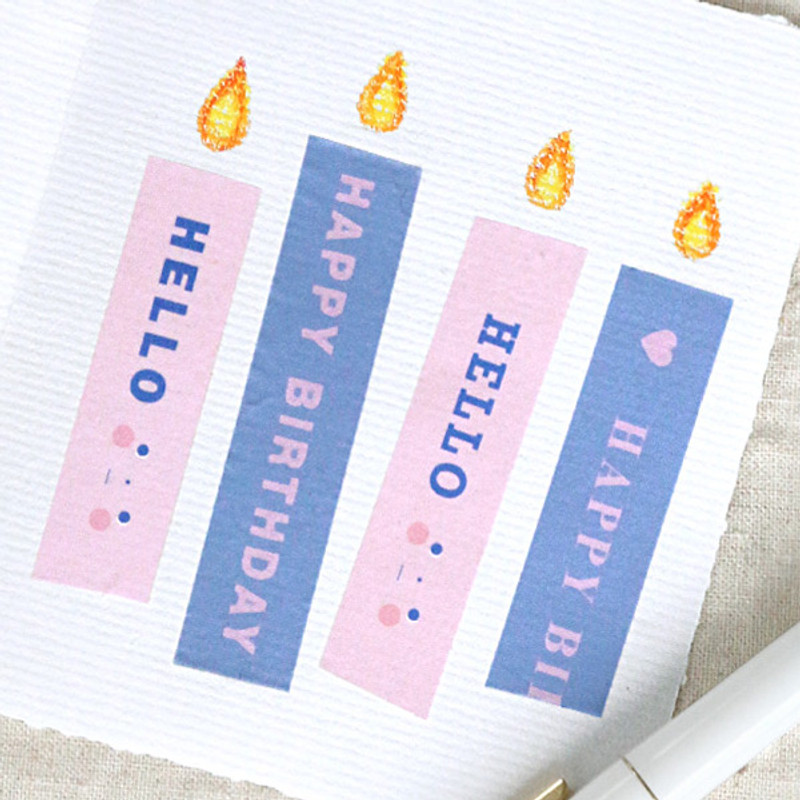 Example of use - ICONIC Message pattern paper deco masking tape Example of use - ICONIC Message pattern paper deco masking tape