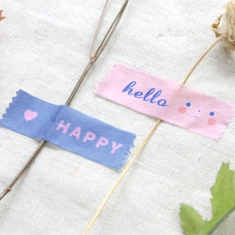 Example of use - ICONIC Message pattern paper deco masking tape Example of use - ICONIC Message pattern paper deco masking tape