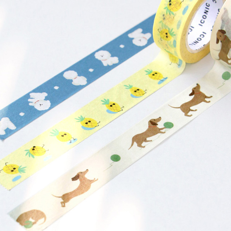 Example of use - ICONIC Buddy pattern paper deco masking tape Example of use - ICONIC Buddy pattern paper deco masking tape