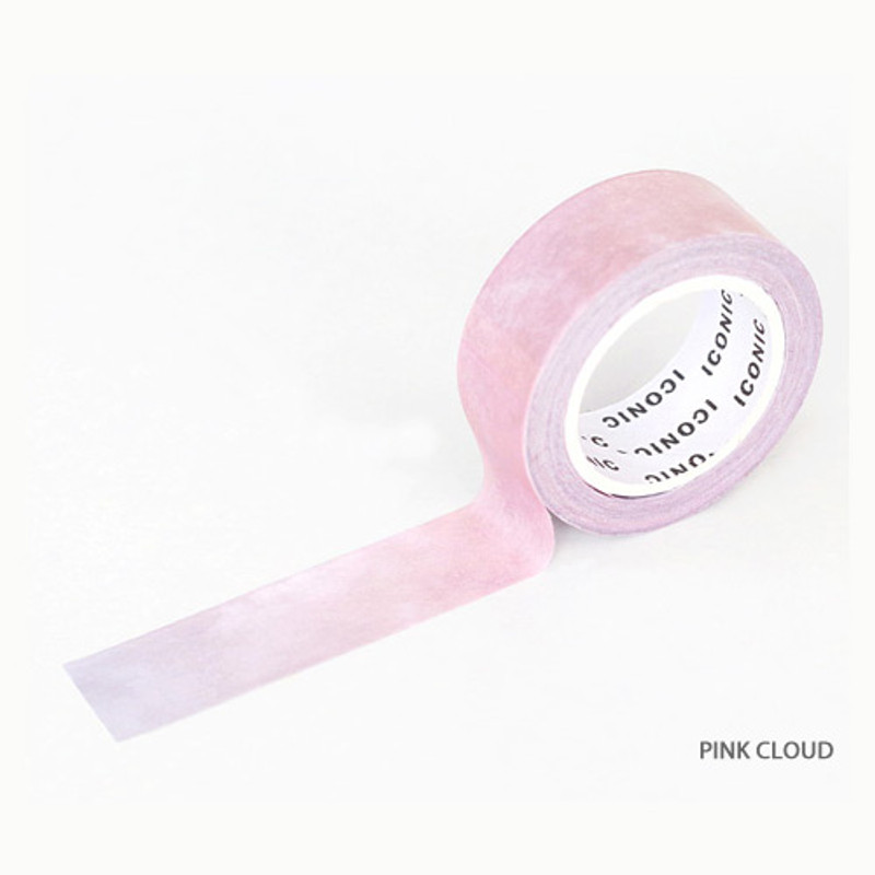 Pink cloud - ICONIC Gradation pattern paper deco masking tape Pink cloud - ICONIC Gradation pattern paper deco masking tape
