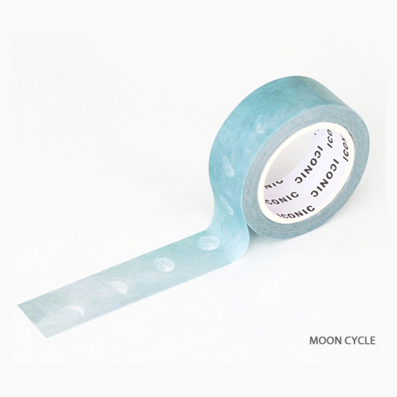 Moon cycle - ICONIC Gradation pattern paper deco masking tape Moon cycle - ICONIC Gradation pattern paper deco masking tape