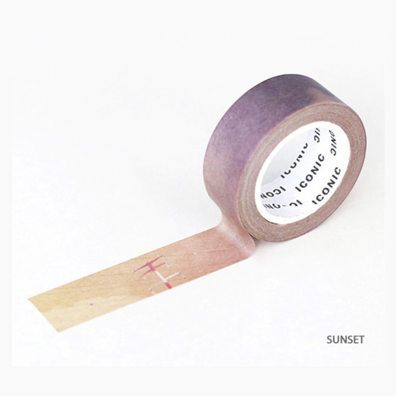 Sunset - ICONIC Gradation pattern paper deco masking tape Sunset - ICONIC Gradation pattern paper deco masking tape
