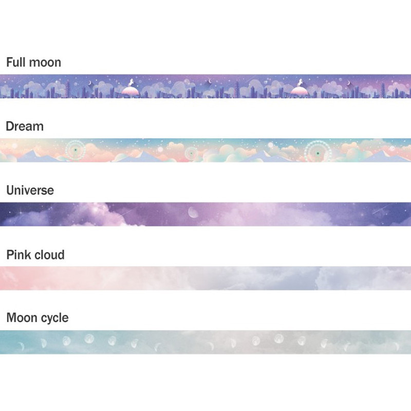 Option - ICONIC Gradation pattern paper deco masking tape Option - ICONIC Gradation pattern paper deco masking tape