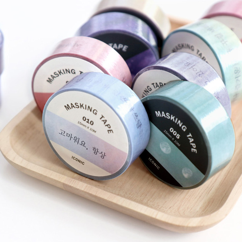 Example of use - ICONIC Gradation pattern paper deco masking tape Example of use - ICONIC Gradation pattern paper deco masking tape