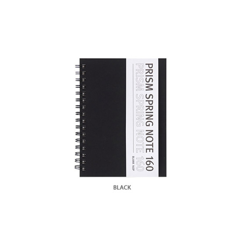 Black - Indigo Prism small spiral blank notebook Black - Indigo Prism small spiral blank notebook