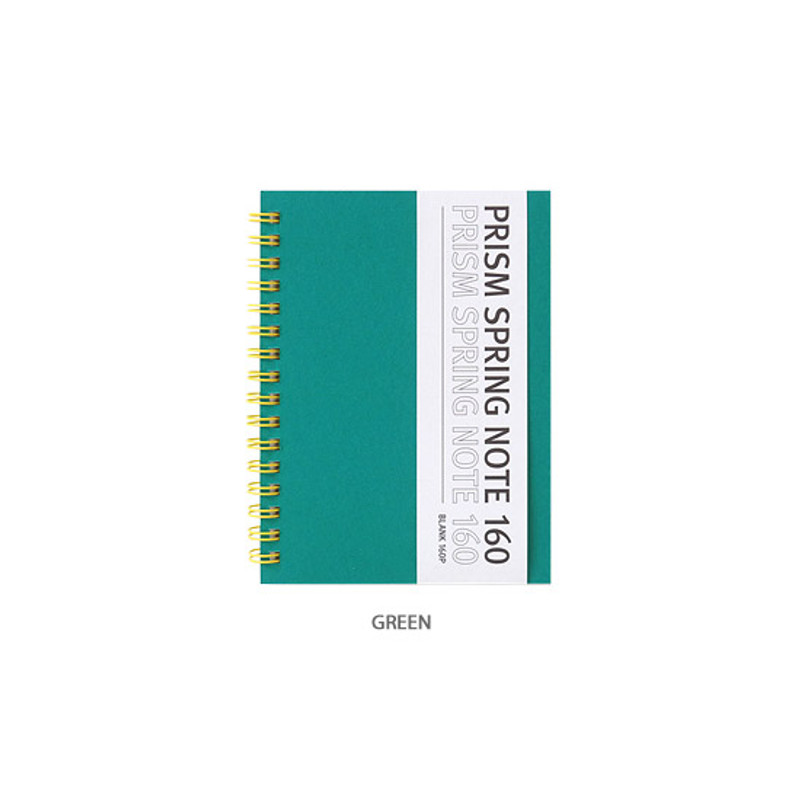 Green - Indigo Prism small spiral blank notebook Green - Indigo Prism small spiral blank notebook