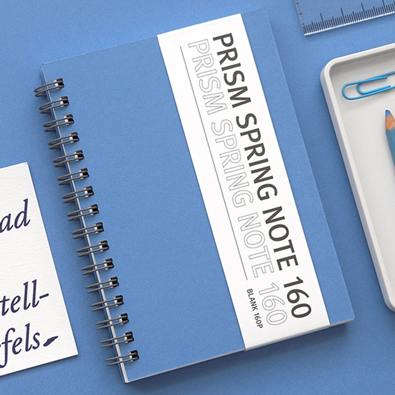 Blue - Indigo Prism small spiral blank notebook Blue - Indigo Prism small spiral blank notebook