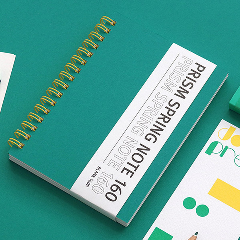 Green - Indigo Prism small spiral blank notebook Green - Indigo Prism small spiral blank notebook