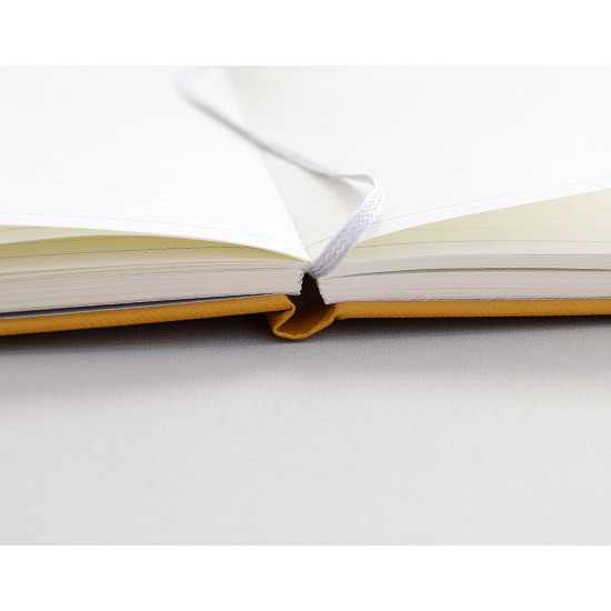 Ribbon bookmark - Indigo Prism 180 pages small blank notebook with elastic band