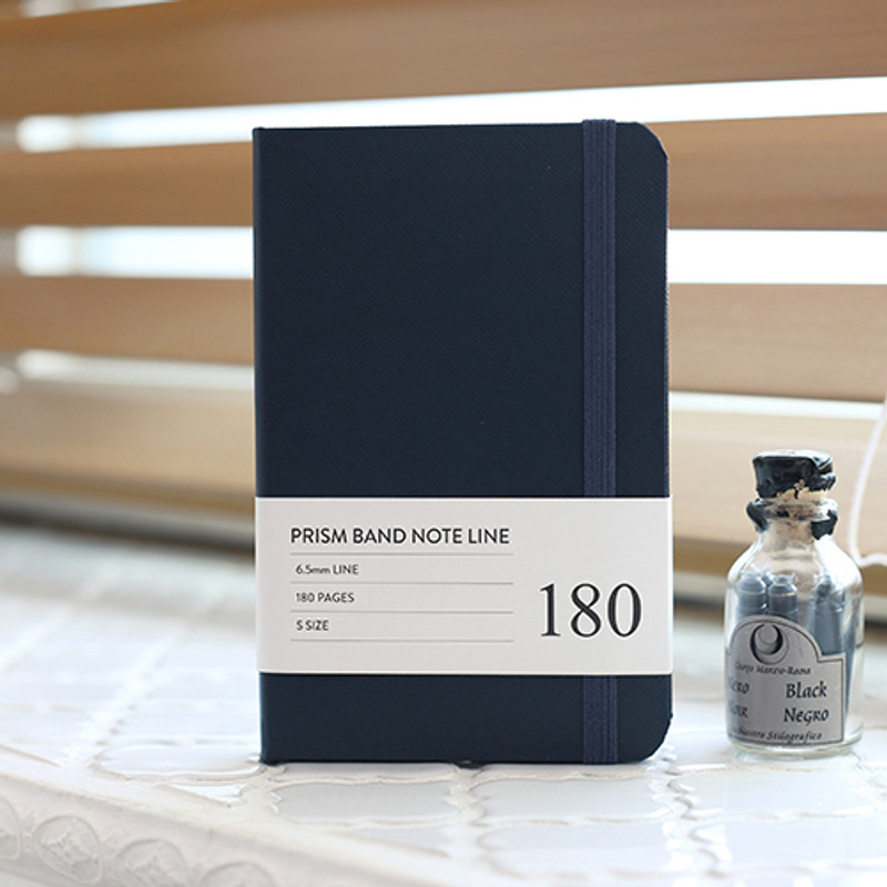 Indigo Prism 180 pages small lined notebook with elastic band Indigo Prism 180 pages small lined notebook with elastic band