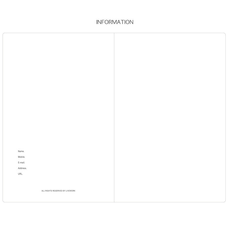 Information - Livework Agenda large lined notebook ver4 Information - Livework Agenda large lined notebook ver4