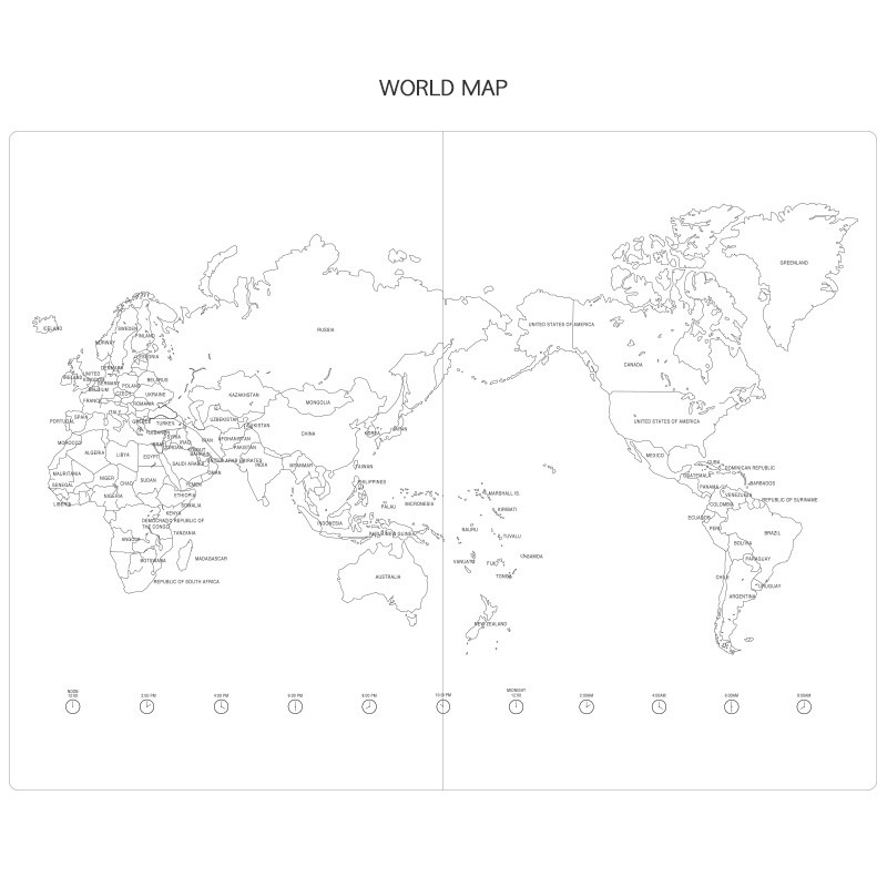 World map - Livework Agenda large lined notebook ver4 World map - Livework Agenda large lined notebook ver4