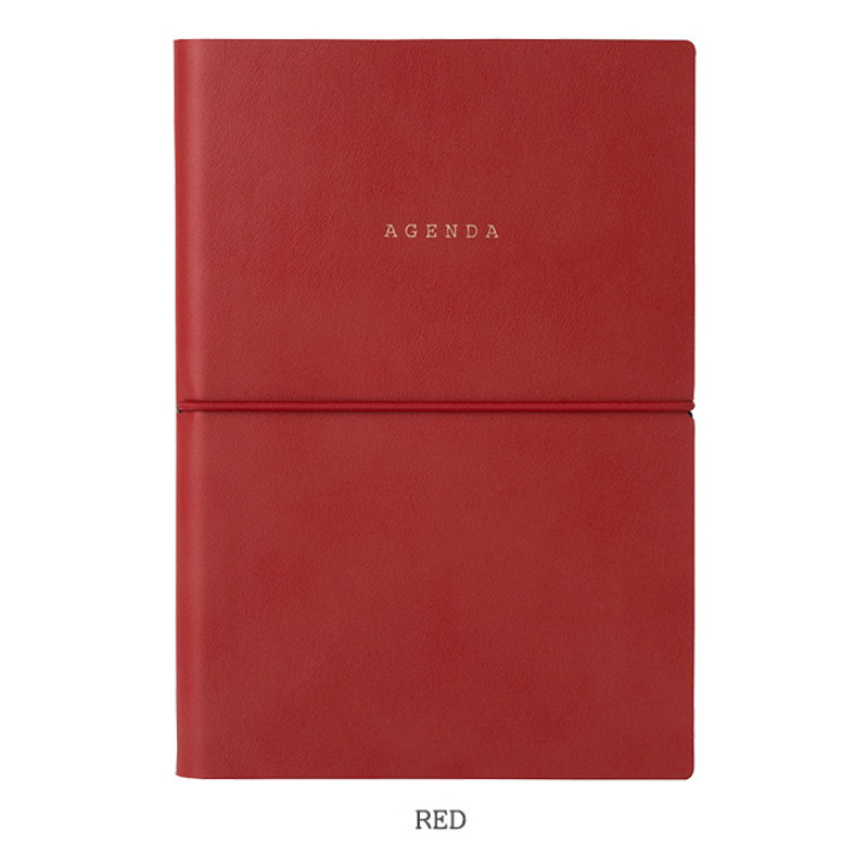 Red - Livework Agenda large grid notebook ver4