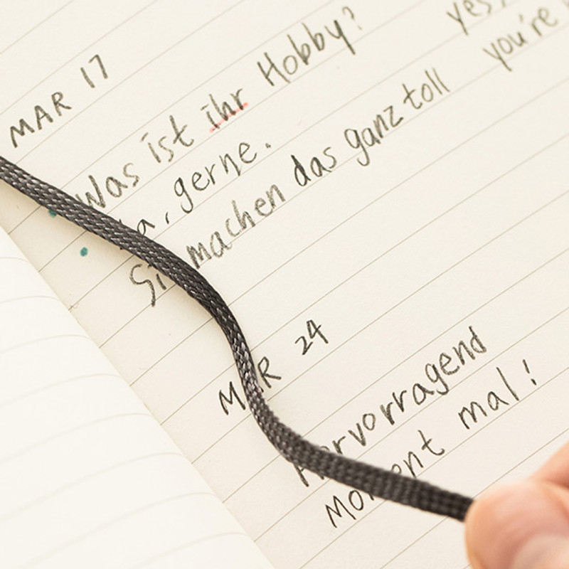 Ribbon bookmark - Livework Agenda large grid notebook ver4