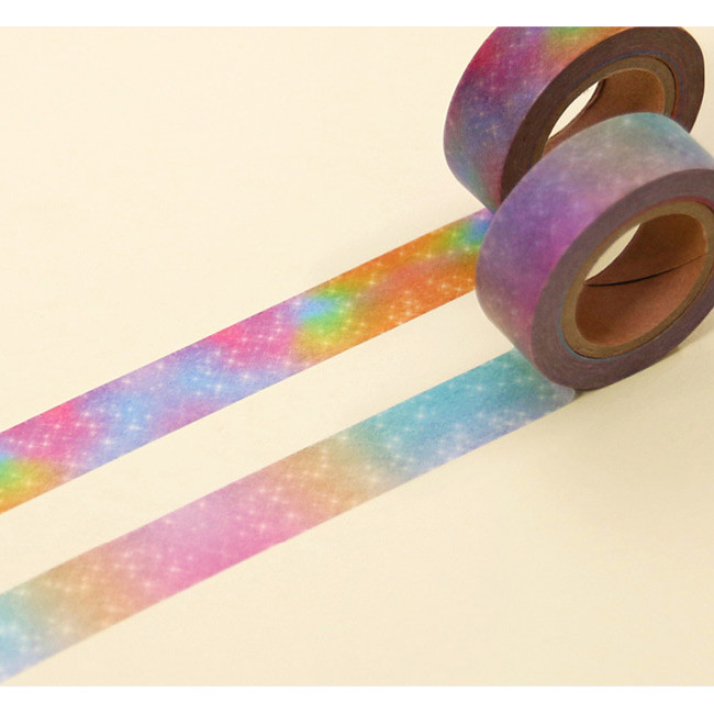 Universe pattern 15mm width deco masking tape 06