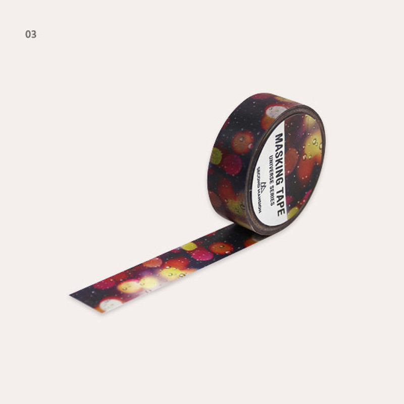 03 - Universe rain drop 15mm width deco masking tape 04 03 - Universe rain drop 15mm width deco masking tape 04