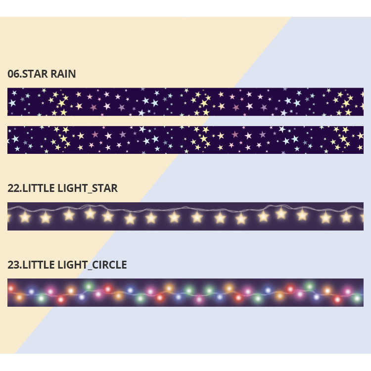 Universe star 15mm width deco masking tape 02