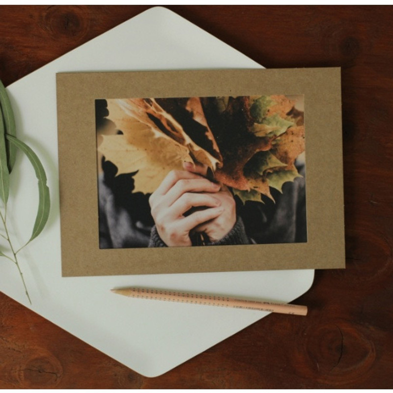5X7 Kraft paper photo frame set of 10 sheets