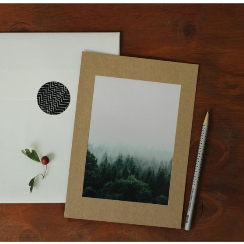 5X7 Kraft paper photo frame set of 10 sheets