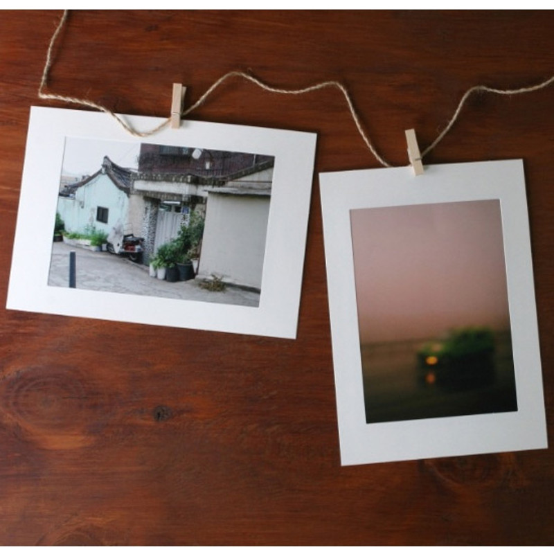 4X6 White paper photo frame set of 10 sheets