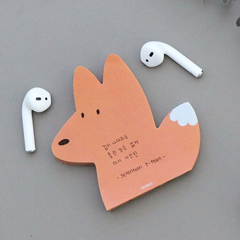 Fox - ICONIC Animal 60 sheets memo writing notepad Fox - ICONIC Animal 60 sheets memo writing notepad