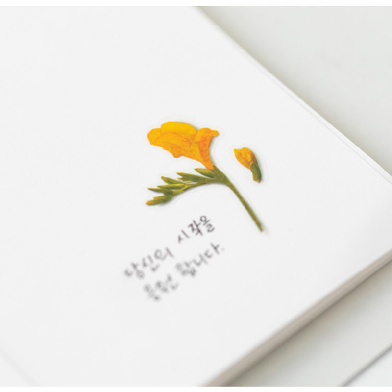Example of use - Appree Freesia press flower deco sticker Example of use - Appree Freesia press flower deco sticker