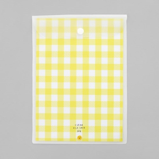 2NUL Smile A4 size clear snap file folder case pouch