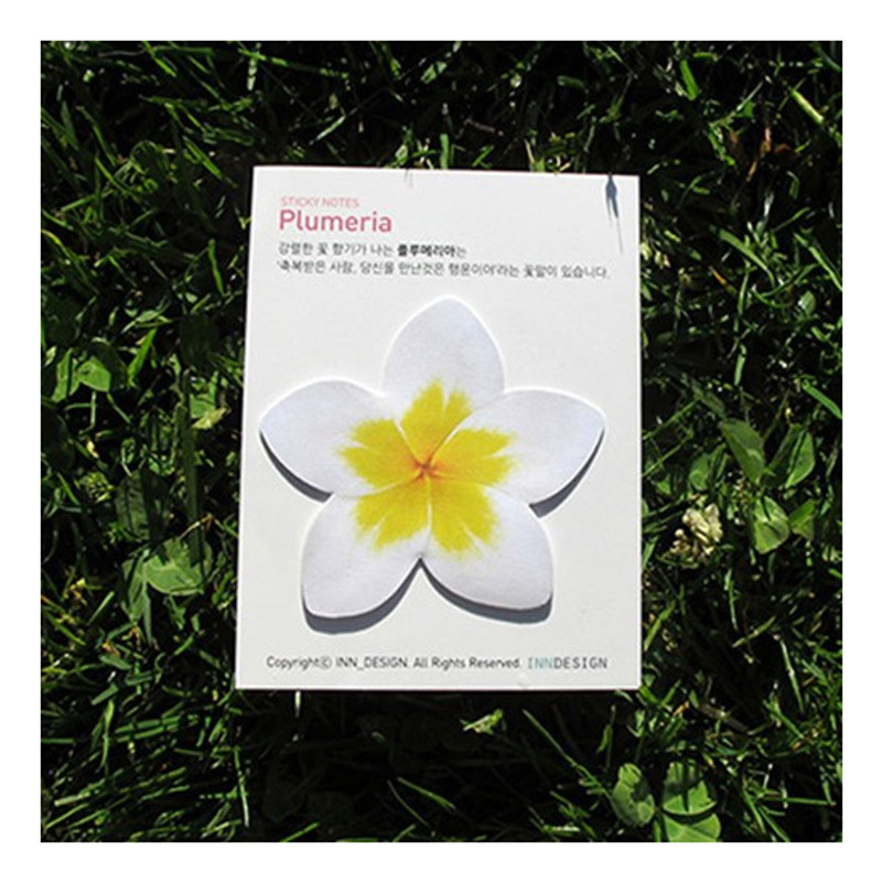 Package for Inndesign Plumeria sticky note 30 sheets Package for Inndesign Plumeria sticky note 30 sheets