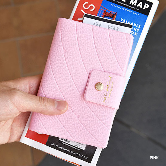 Pink - Play Obje Airline travel passport case holder