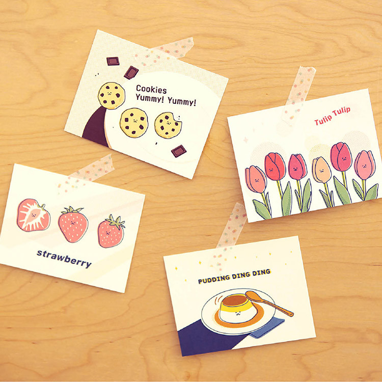 Example of use - Ardium Cute virus message postcard