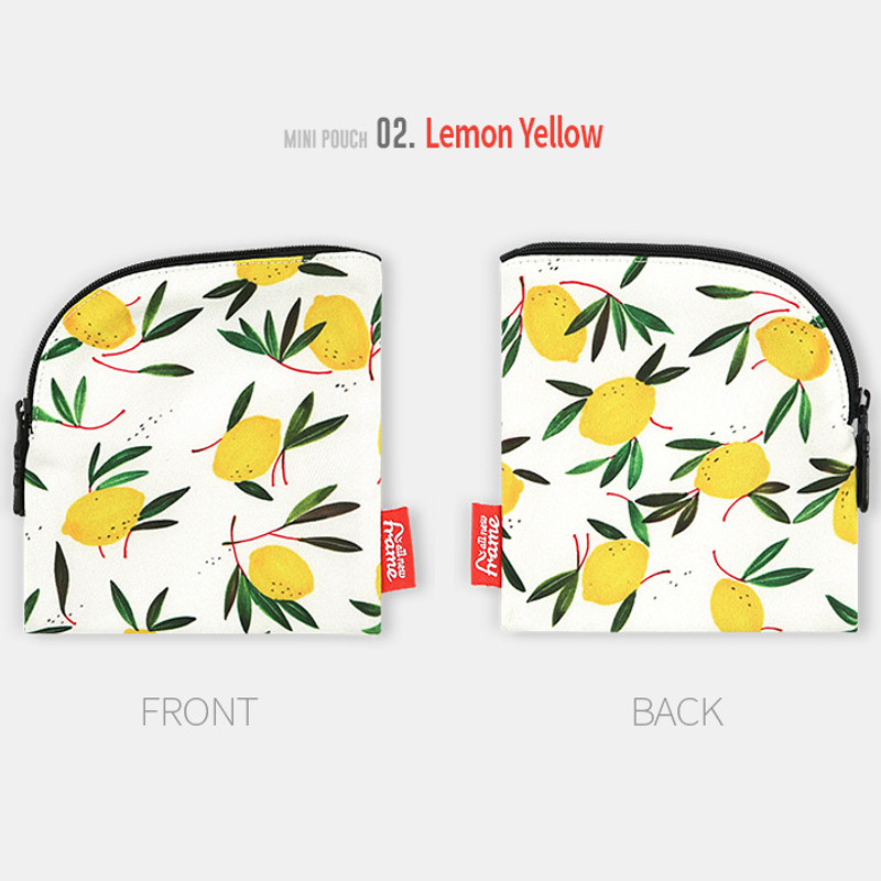 Lemon yellow - All new frame B collection mini zipper pouch Lemon yellow - All new frame B collection mini zipper pouch