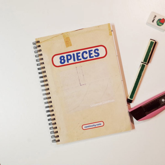 UNIVERSAL CONDITION Continuity 8 pieces spiral grid notebook