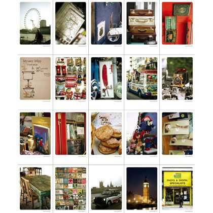 Indigo Photo mini postcard from London 40 sheets