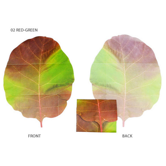 Red-green - ABJECTION Tree leaf 3 cards set